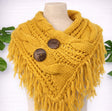Scarf - Large Button - Sunflower