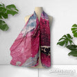 Scarf - Pink Gold Metallic Splatter