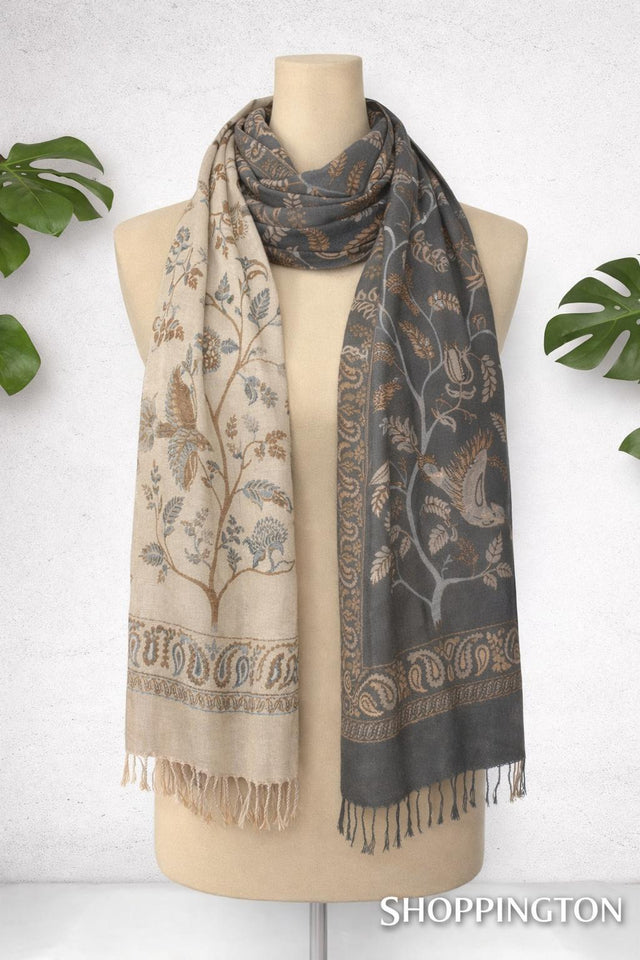 Scarf - Reversible Beige