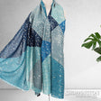 Scarf - Shades of Blue Triangles