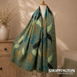 Scarf - Teal Paisley