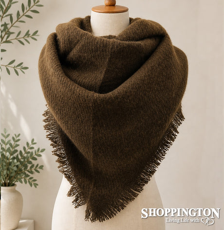 Scarf - Triangle Winter - Brown