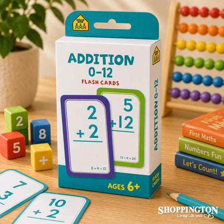 School Zone Flash Cards - Addition 0-12 (new)