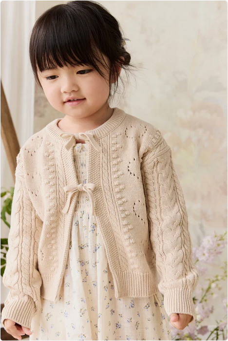 Jamie Kay Josephine Cardigan - Light Oatmeal