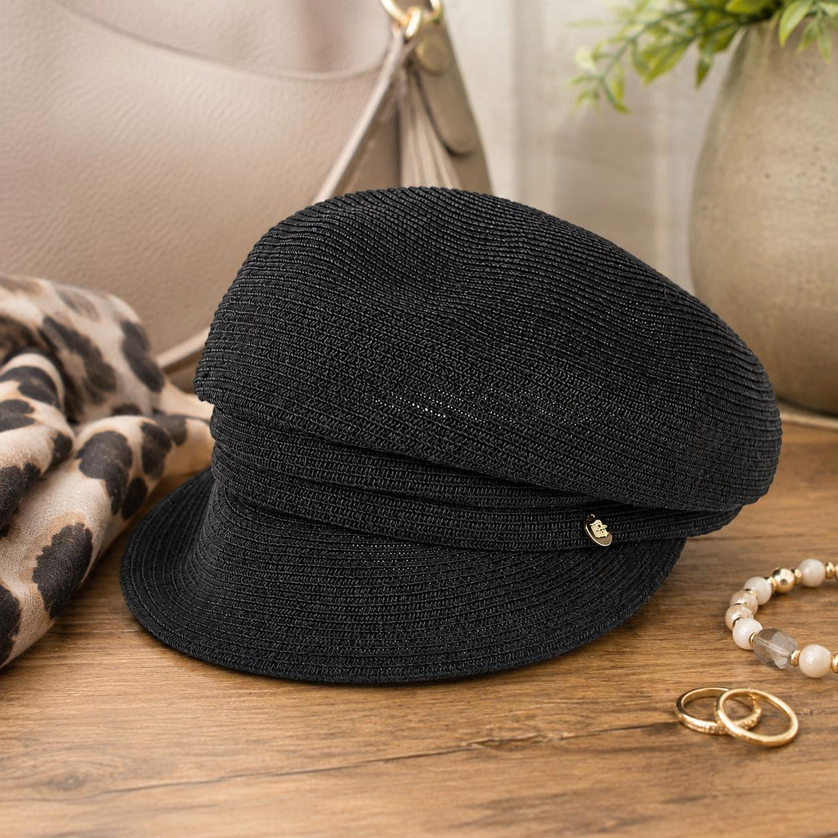 Serena Dress Cap - Black