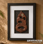 Shadow Box Wall Art with Hand Carved Wood Manaia