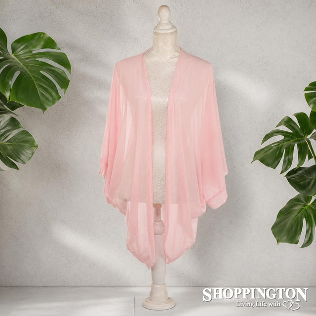 Shrug - Mesh Summer Weight - Pink