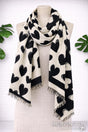 Shrug/Wrap - Black/White Bold Hearts