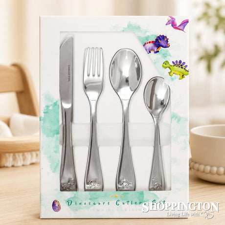 Silver Cutlery Set - Dinosaurs