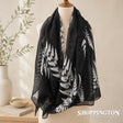 Silver Fern Black Scarf