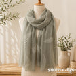 Silver Fern Olive Scarf