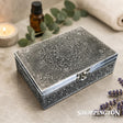 Silver Jewellery Box Lotus Mandala