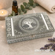 Silver Tree of Life Jewellery Box