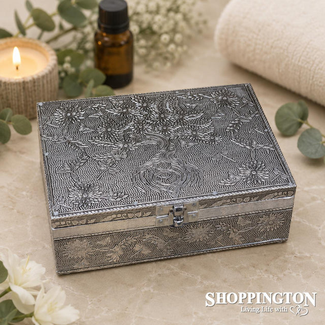 Silver Tree of Life Trinket Box