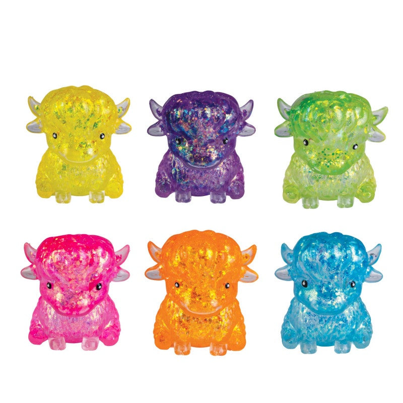 Smoosho's Super Squeeeze Glitter Highland Cow