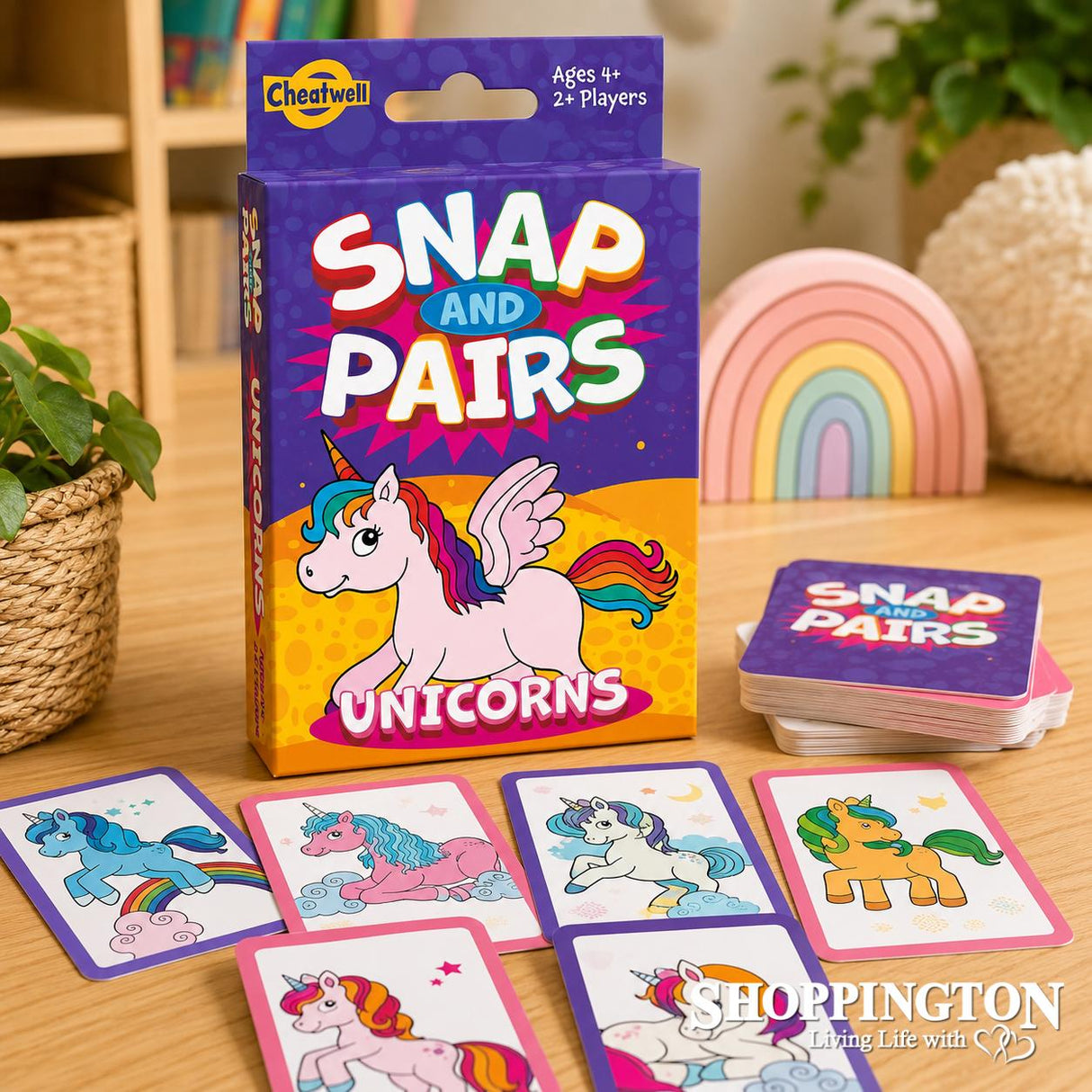 Snap and Pairs Unicorns Card Games