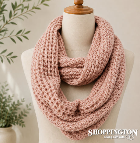 Snood - Pink Fisherman Knit