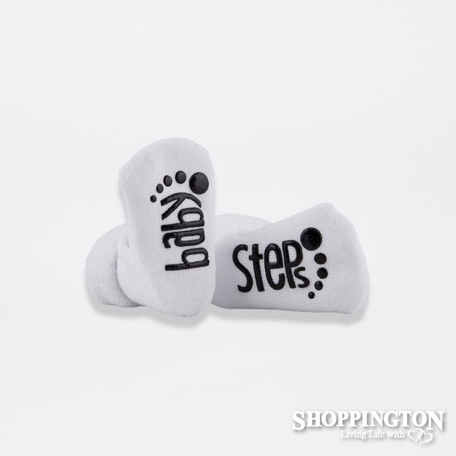 Socks - Baby Steps - White, 3-12 Mths
