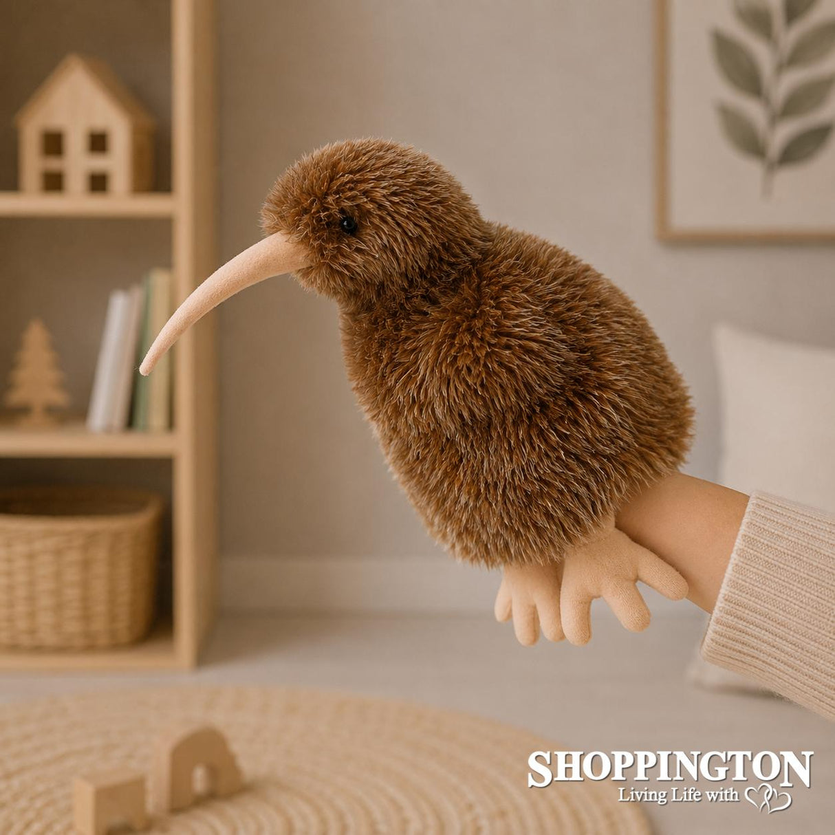 Sound Puppet - Kiwi (light brown)