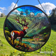 Stained Glass Hanger - Blue Mountain Deer
