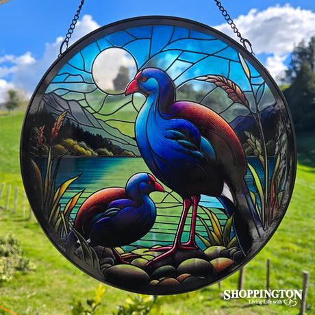 Stained Glass Hanger - Pukeko