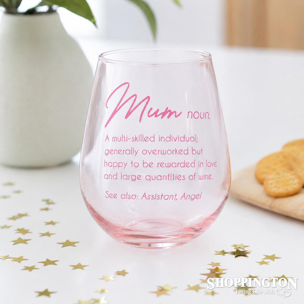 Stemless Wine Glass - Mum