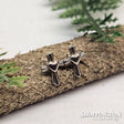 Sterling Silver - Cross & Heart Studs