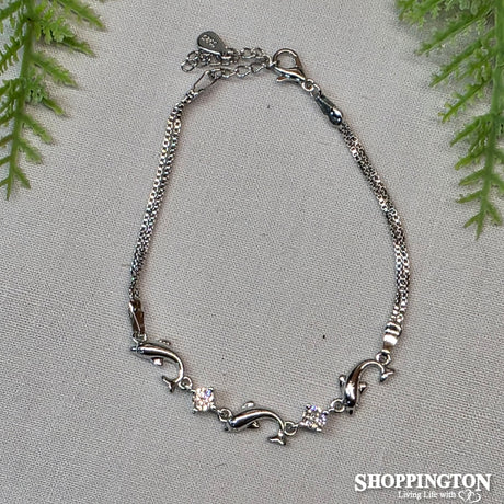 Sterling Silver Dolphin Bracelet