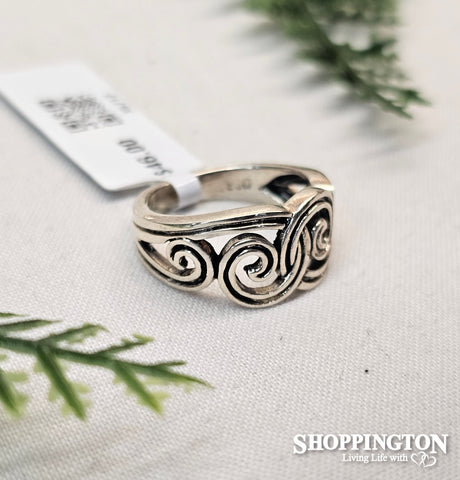 Sterling Silver Maori Design Ring