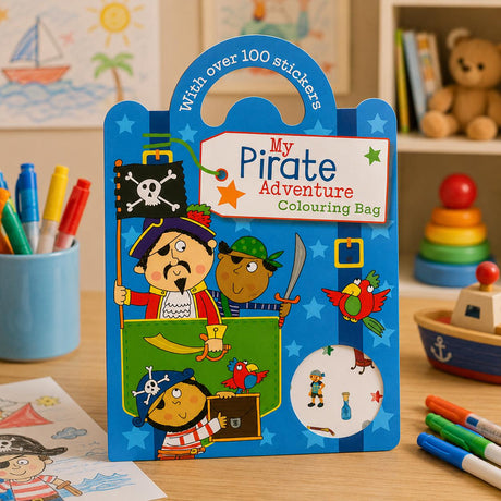 Sticker & Colouring Book - Pirates