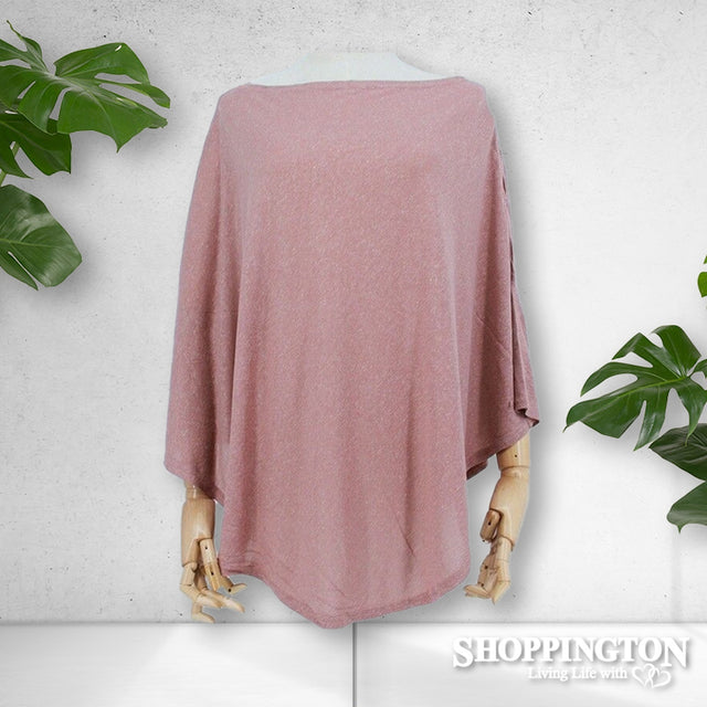 Summer Jersey Knit Split Sleeve Top - Pink