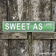 Sweet As Lane Metal Street Sign