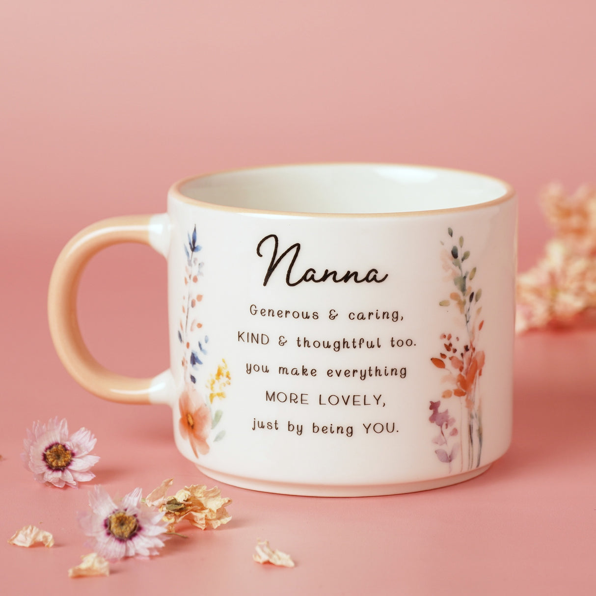 The Cottage Garden Peach Mug - Nanna
