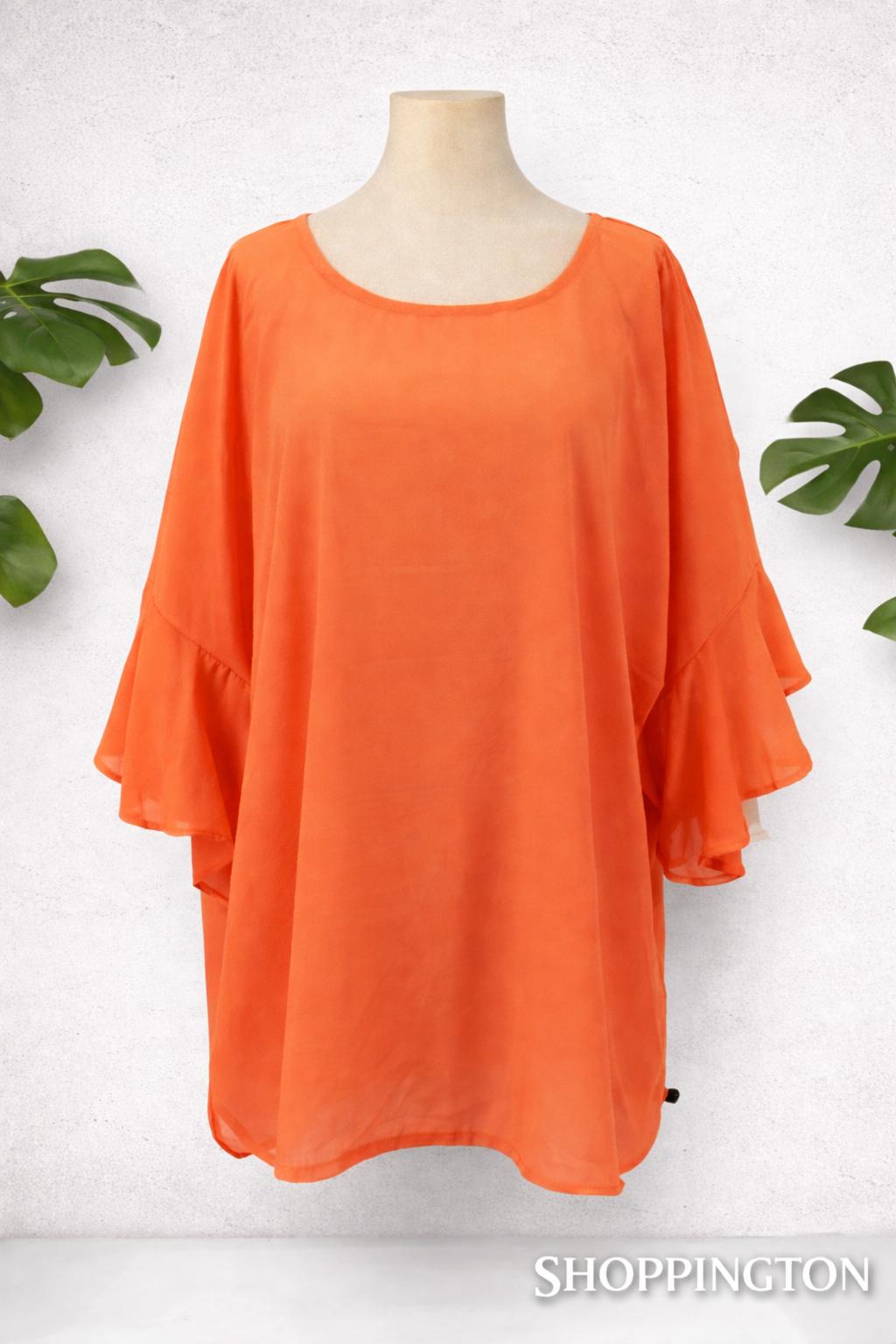 Tangerine Casual Summer Top
