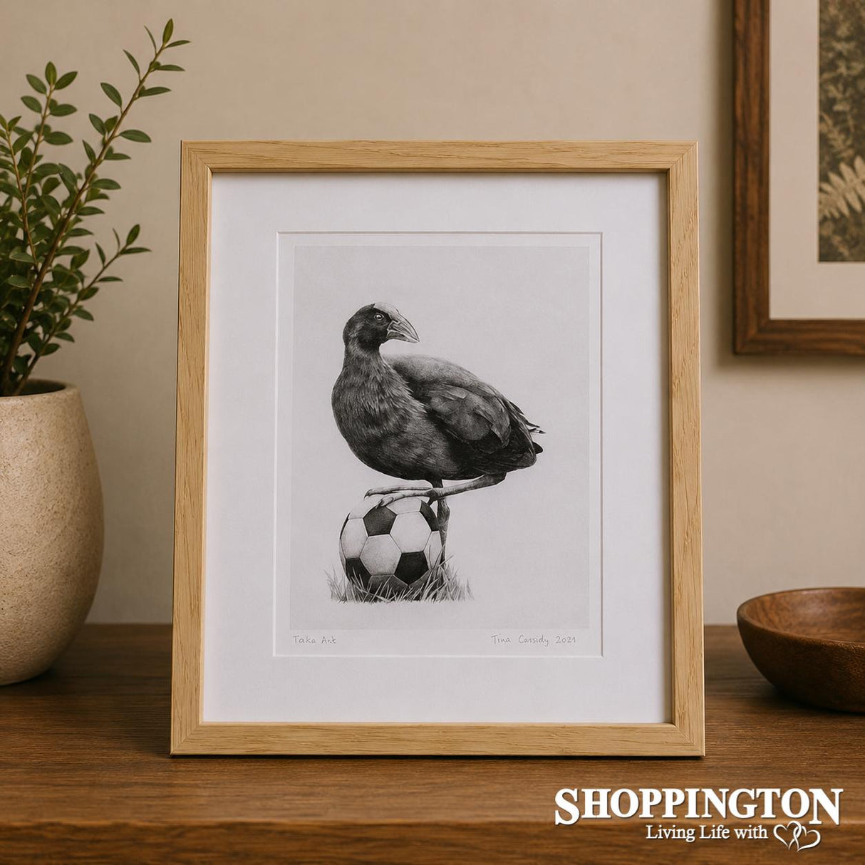 Tara Cassidy - Framed Print - Pukeko Kick