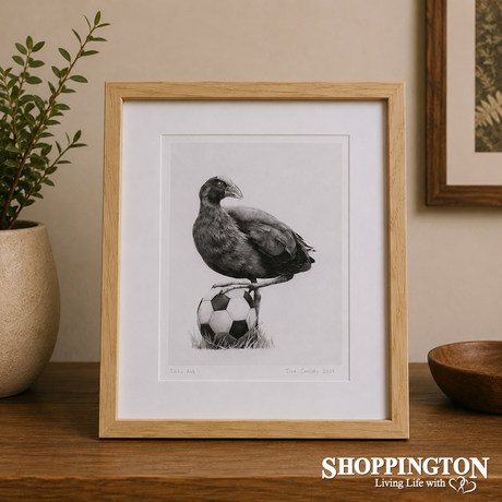 Tara Cassidy - Framed Print - Pukeko Kick