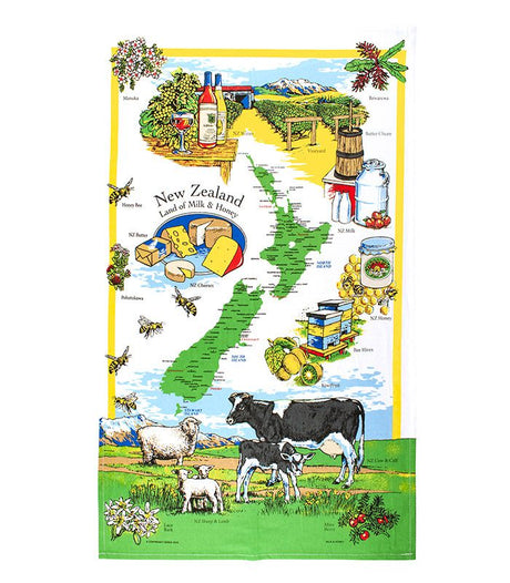 Tea Towel - Milk & Honey