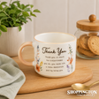 The Cottage Garden Peach Mug - Thank You