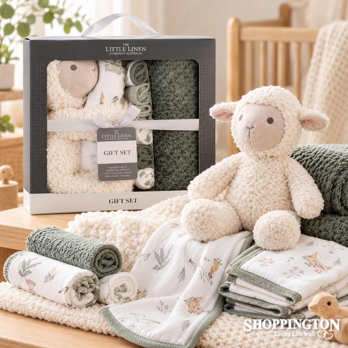 Boxed Baby Gift Set - Farmyard Lamb