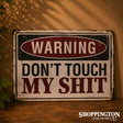 Tin Novelty Sign - Warning Don't Touch