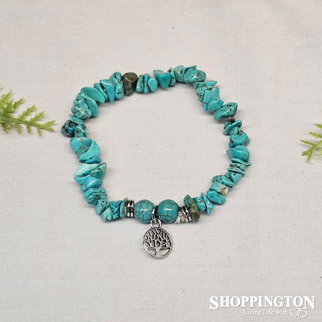 Tree of Life Gemstone Bracelets - Turquoise