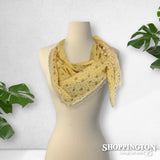 Triangle Scarf Yellow