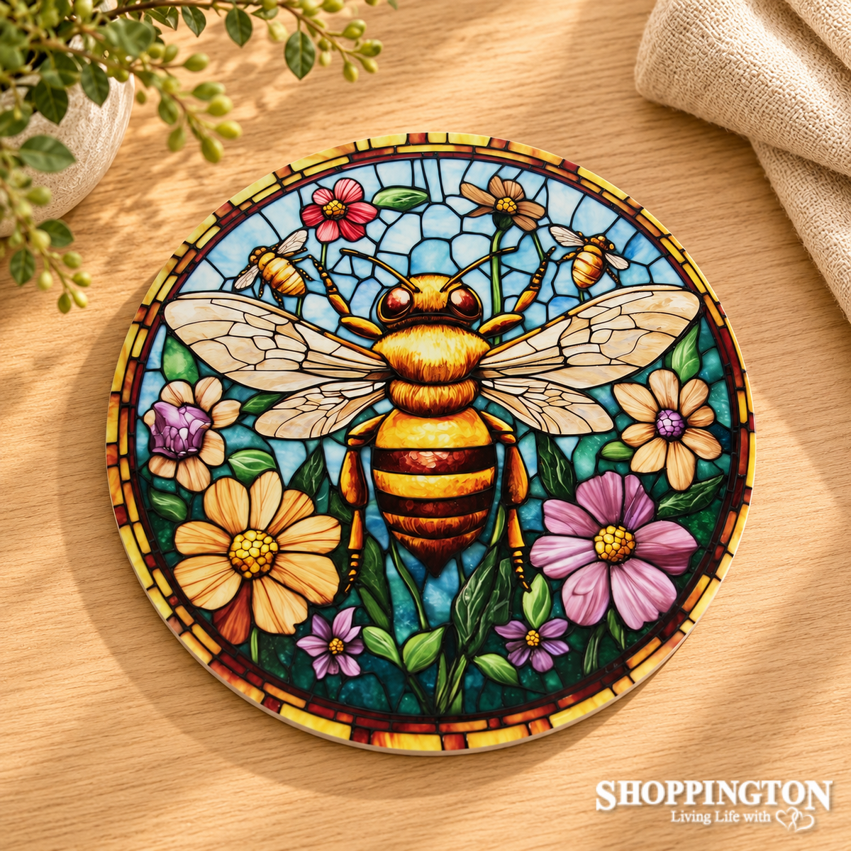 Trivet - Bee Floral