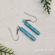Turquoise Bar Gem Earrings