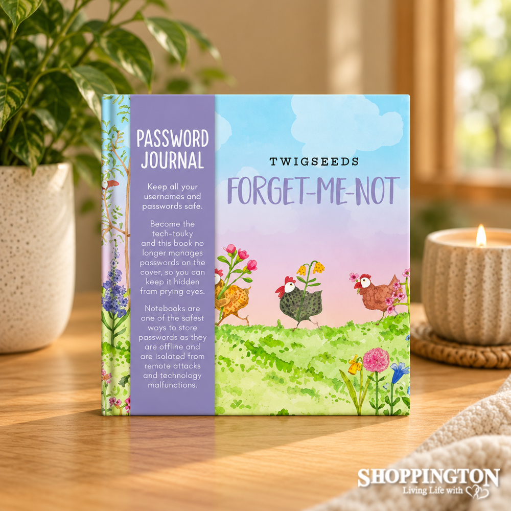 Twigseeds - Forget-Me-Not Password Journal