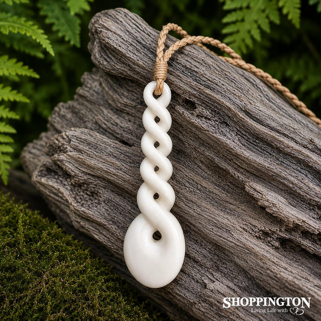 Twist Bone Carving Pendant