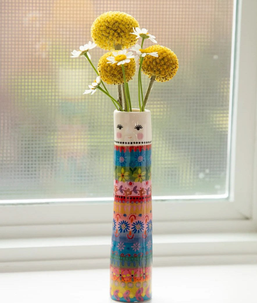 Bud Vase - Folk Lady