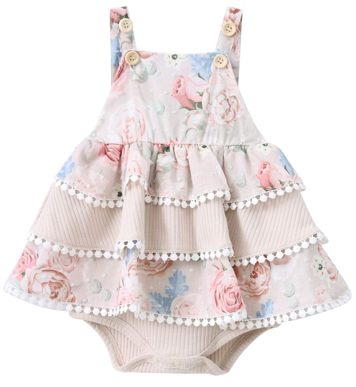 Cracked Soda - Naomi Bodysuit Layered Dress