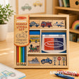 Vehicle Wooden Stamp Set