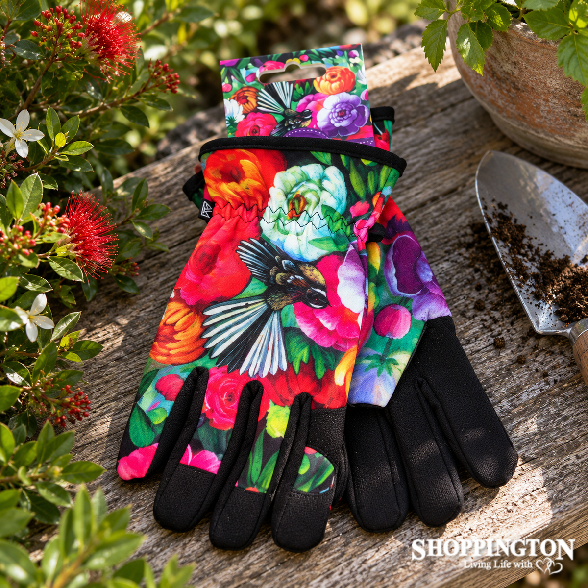 Garden Gloves - Fantail & Peony Rose One Size